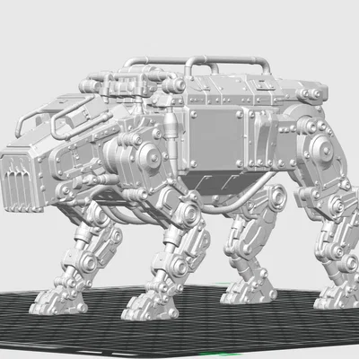 Mô hình 3D Panzerhund từ Wolfenstein - Chi tiết và sống động