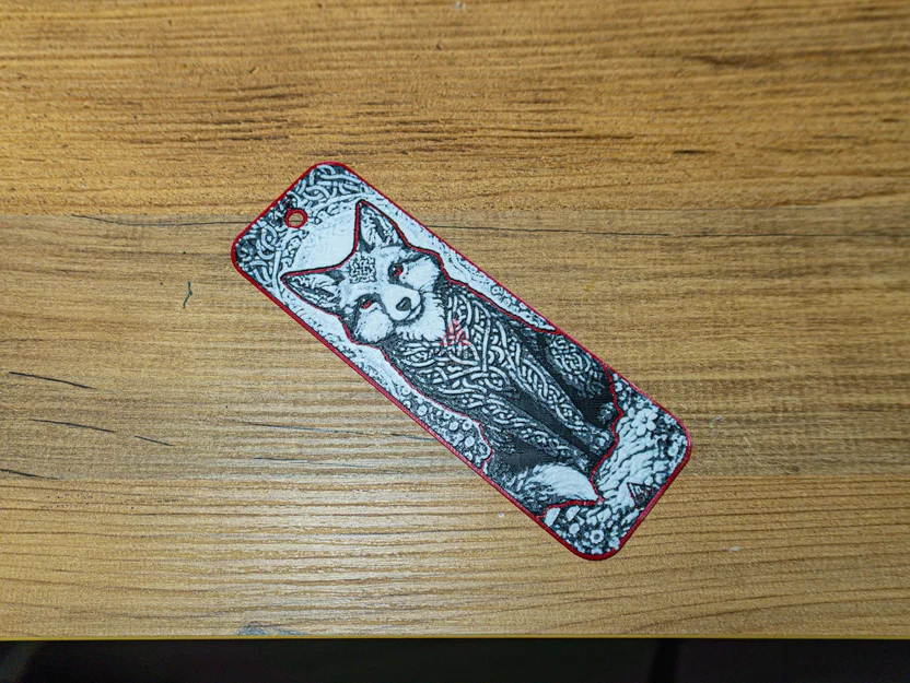 Cáo Celtic Knot - Bookmark HueForge - Image 5