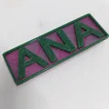 Bảng tên ANA cho máy in 3D Ender 3V2 - Thumbnail 1