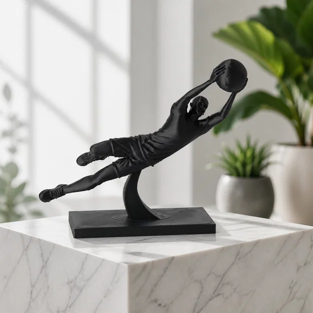 Tượng Thủ Môn Cản Phá (Goalkeeper Save Sculpture) - Image 1