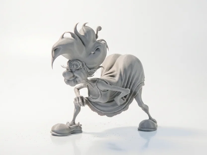 Mô hình 3D cụ bà sang trọng in ấn 3D - Image 1