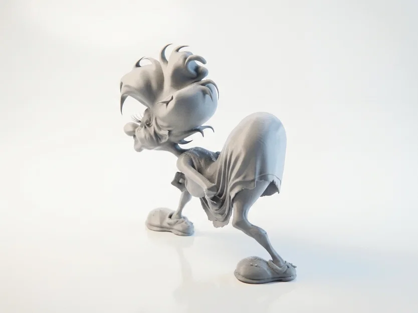 Mô hình 3D cụ bà sang trọng in ấn 3D - Image 2