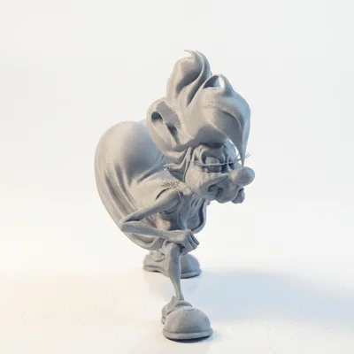 Mô hình 3D cụ bà sang trọng in ấn 3D