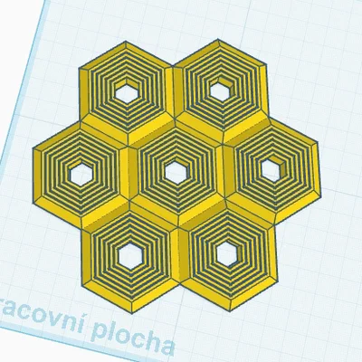 Mô hình đồ chơi Fidget Hexagon giải tỏa căng thẳng in 3D