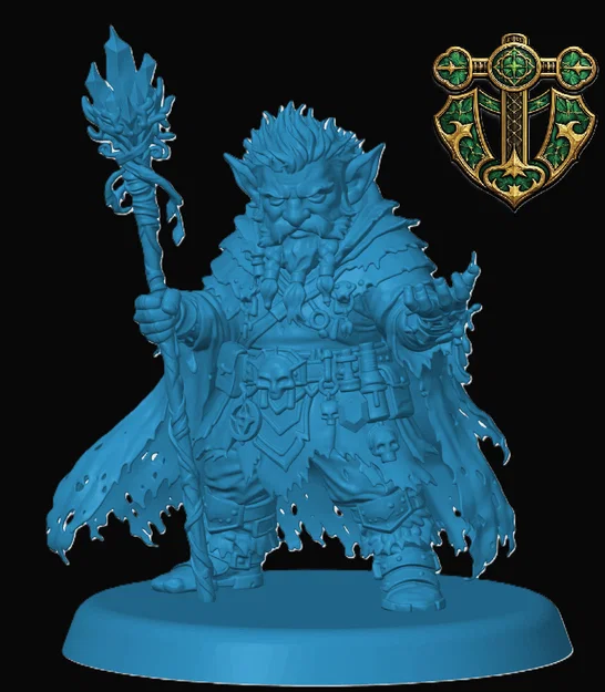 Deep Gnome Cleric - Mô hình nhân vật cho game RPG - Image 1