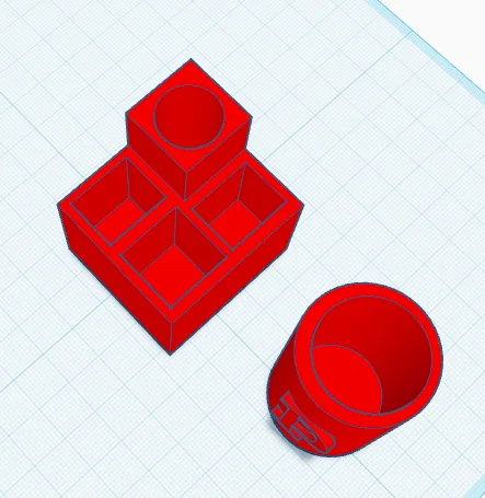 Bộ khay đựng đồ dùng văn phòng 3D thiết kế tối giản, hiện đại - Image 1