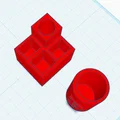 Bộ khay đựng đồ dùng văn phòng 3D thiết kế tối giản, hiện đại - Thumbnail 1