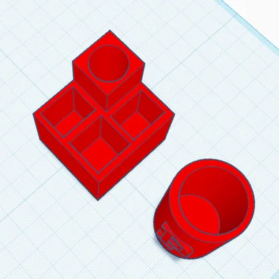 Bộ khay đựng đồ dùng văn phòng 3D thiết kế tối giản, hiện đại