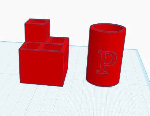 Bộ khay đựng đồ dùng văn phòng 3D thiết kế tối giản, hiện đại - Image 2