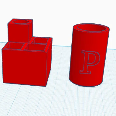Bộ khay đựng đồ dùng văn phòng 3D thiết kế tối giản, hiện đại