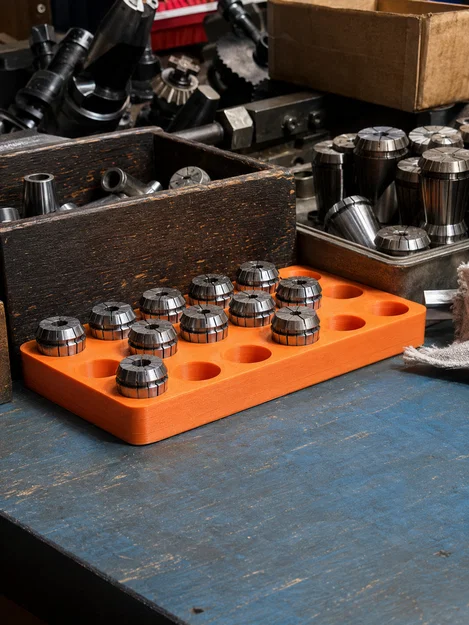 Đế giữ collet ER32 - Khay sắp xếp CNC 18 vị trí - Image 1