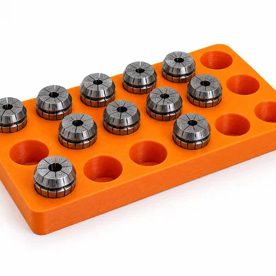 Đế giữ collet ER32 - Khay sắp xếp CNC 18 vị trí