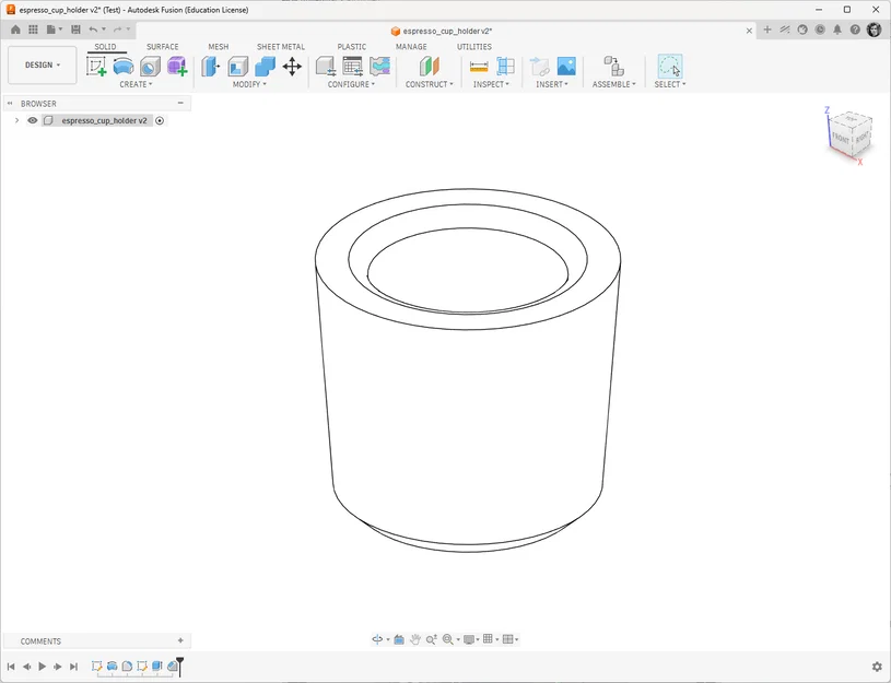Đế giữ cốc espresso trên ô tô (Espresso cup holder inlay) - Mẫu in 3D tiện lợi - Image 2