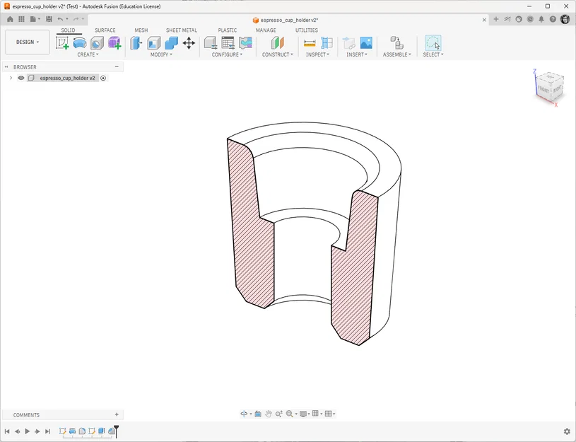 Đế giữ cốc espresso trên ô tô (Espresso cup holder inlay) - Mẫu in 3D tiện lợi - Image 3