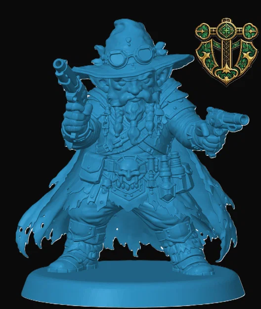 Mô hình Deep Gnome Gunslinger cho game RPG - Image 1
