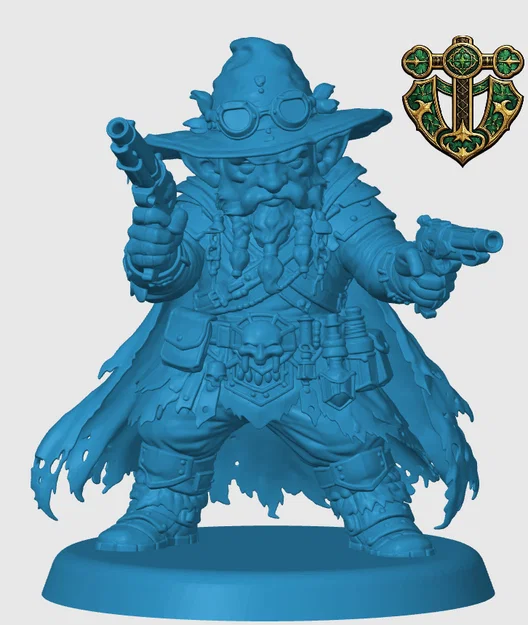 Mô hình Deep Gnome Gunslinger cho game RPG - Image 3
