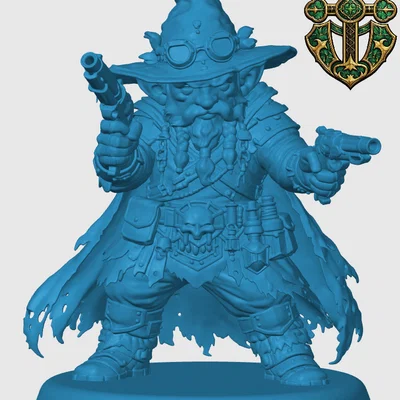 Mô hình Deep Gnome Gunslinger cho game RPG