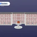 Tòa nhà 3 tầng tỉ lệ HO (Dân dụng hoặc Đa gia đình) – Mô hình in 3D từ 3D Kit Factory - Thumbnail 1