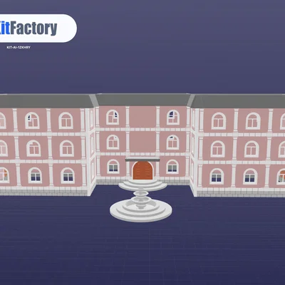 Tòa nhà 3 tầng tỉ lệ HO (Dân dụng hoặc Đa gia đình) – Mô hình in 3D từ 3D Kit Factory