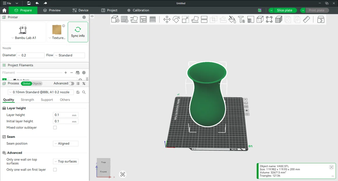 VASE - Mẫu bình hoa in 3D hiện đại và tinh tế - Image 2