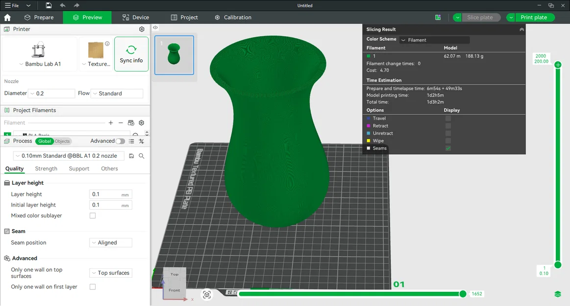 VASE - Mẫu bình hoa in 3D hiện đại và tinh tế - Image 3