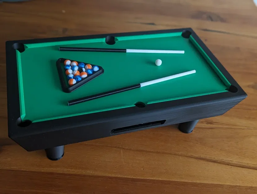 Mô hình bàn bida mini 3D: Đồ chơi trang trí bàn làm việc độc đáo - Image 1