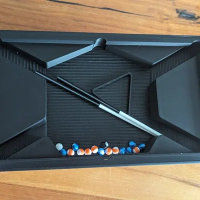 Mô hình bàn bida mini 3D: Đồ chơi trang trí bàn làm việc độc đáo