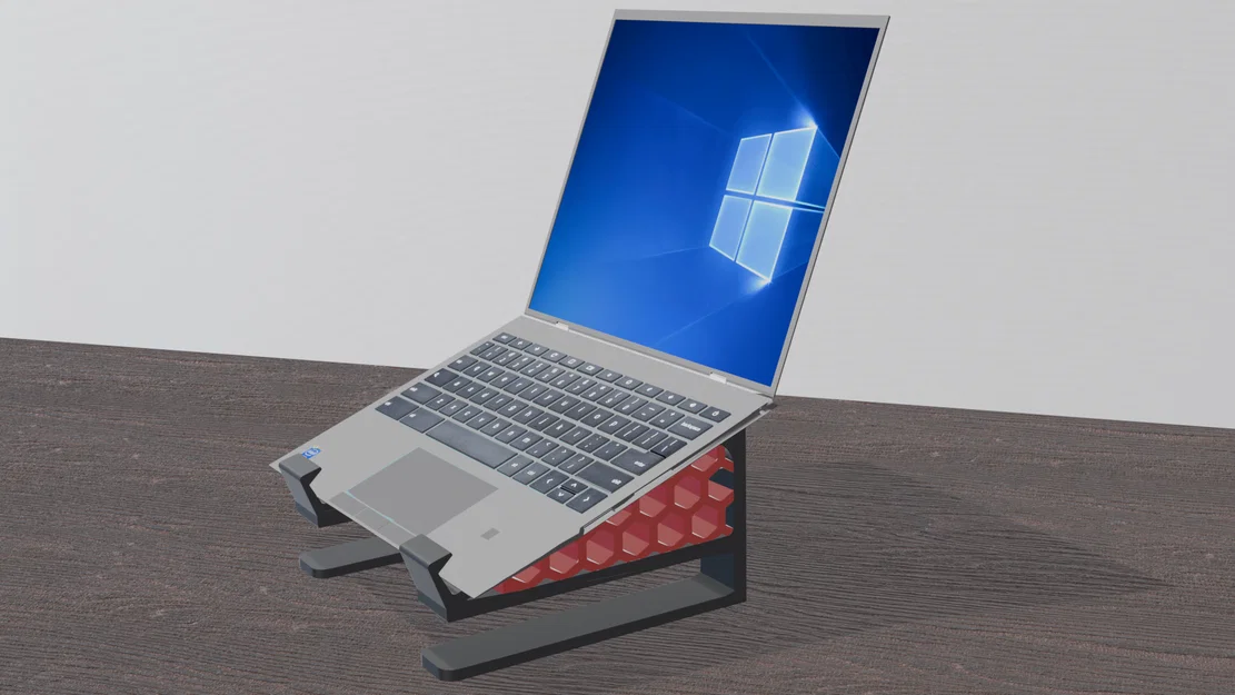 Đế kê Laptop kiêm giá cắm dọc HexCore – Thiết kế tổ ong tinh tế - Image 2