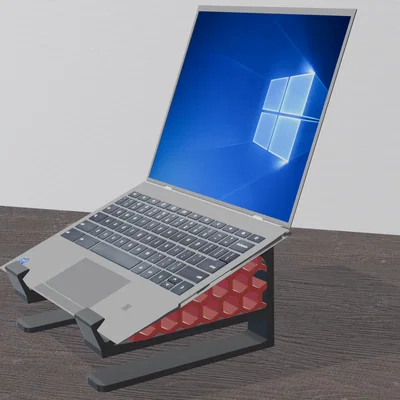 Đế kê Laptop kiêm giá cắm dọc HexCore – Thiết kế tổ ong tinh tế