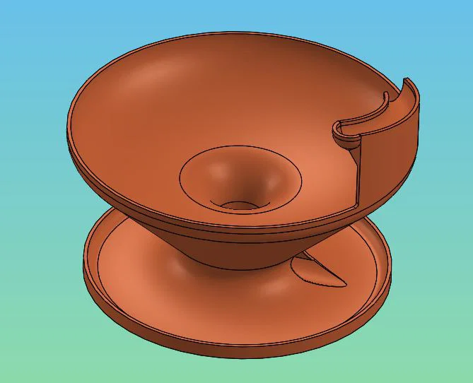 Mô hình phễu xoắn ốc thả bi Marble Spiral Funnel in 3D độc đáo - Image 1