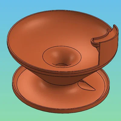 Mô hình phễu xoắn ốc thả bi Marble Spiral Funnel in 3D độc đáo