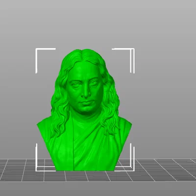 Mô hình tượng bán thân Paramahansa Yogananda in 3D tinh xảo