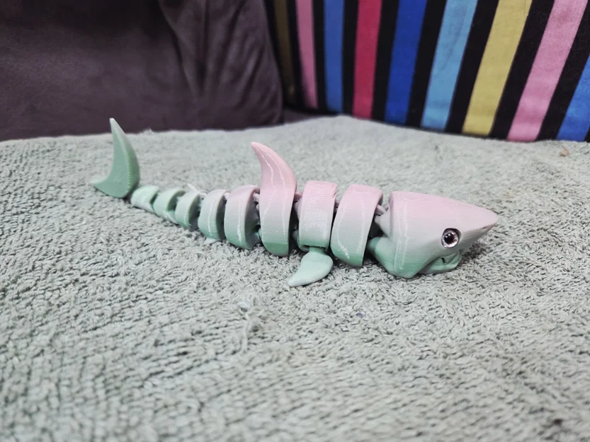 Cá mập khớp nối Reinforced Articulated Shark - Hỗ trợ gắn mắt thủy tinh - Image 4
