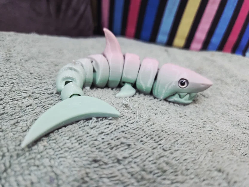 Cá mập khớp nối Reinforced Articulated Shark - Hỗ trợ gắn mắt thủy tinh - Image 5