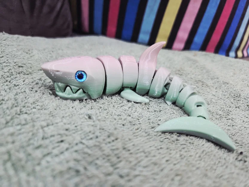 Cá mập khớp nối Reinforced Articulated Shark - Hỗ trợ gắn mắt thủy tinh - Image 6