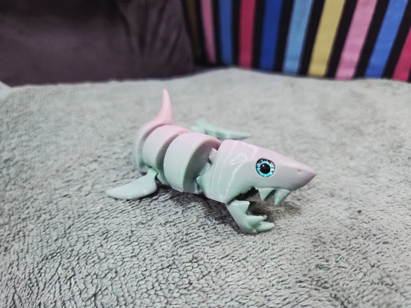 Cá mập khớp nối Reinforced Articulated Shark - Hỗ trợ gắn mắt thủy tinh - Image 8