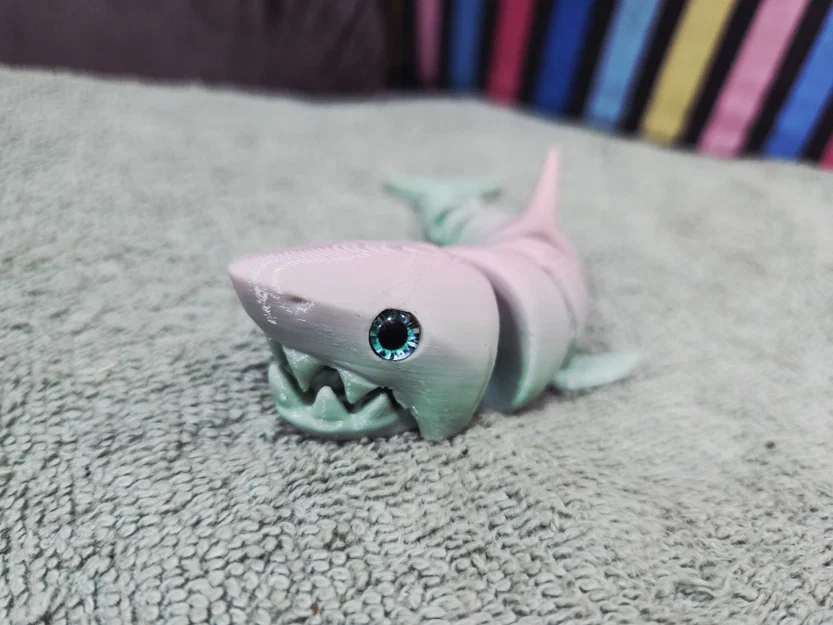 Cá mập khớp nối Reinforced Articulated Shark - Hỗ trợ gắn mắt thủy tinh - Image 9