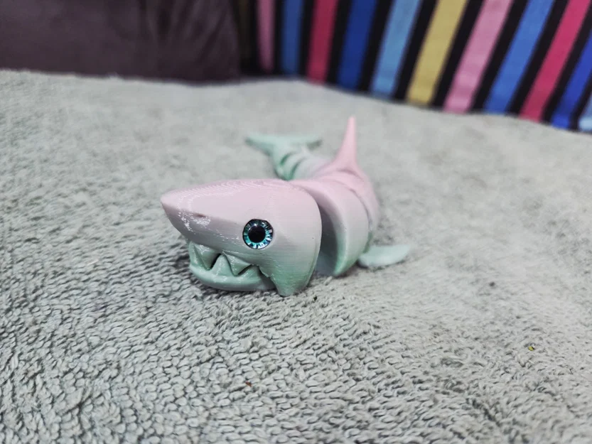 Cá mập khớp nối Reinforced Articulated Shark - Hỗ trợ gắn mắt thủy tinh - Image 10