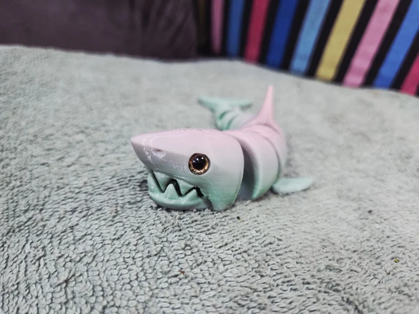 Cá mập khớp nối Reinforced Articulated Shark - Hỗ trợ gắn mắt thủy tinh - Image 11