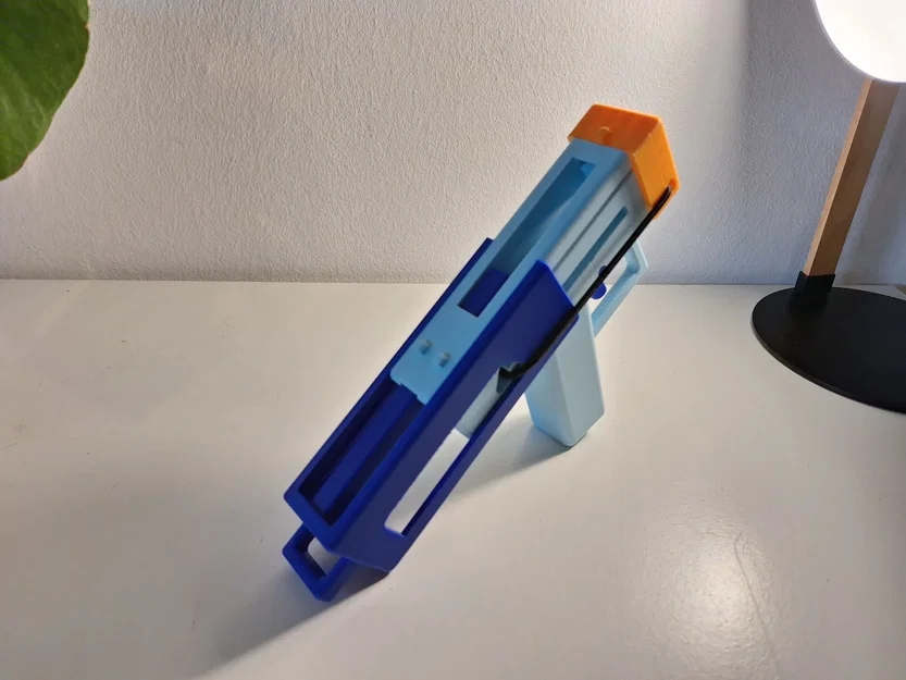 Kestrel: Súng bắn foam dart dùng dây thun (Stringer Blaster) in 3D gần như hoàn chỉnh - Image 4