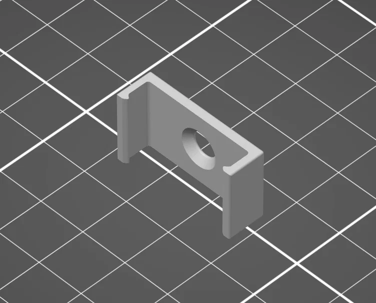 Clip giữ thanh nhôm LED (rộng 23mm, rãnh 5mm) - Image 1