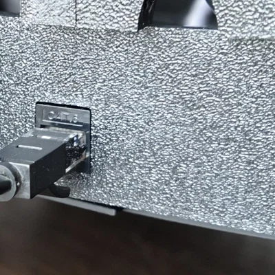 Tấm ốp 1U Keystone RJ45 và AC cho tủ Rack 10-inch