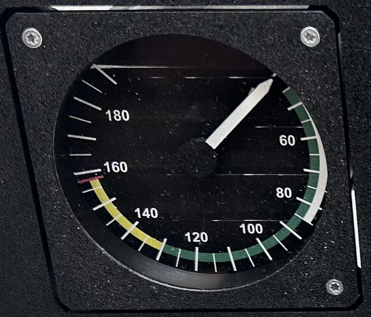 Đồng hồ đo tốc độ bay Airspeed Indicator mô phỏng 3D - Image 1