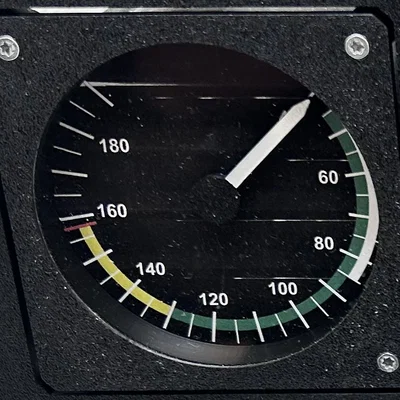 Đồng hồ đo tốc độ bay Airspeed Indicator mô phỏng 3D