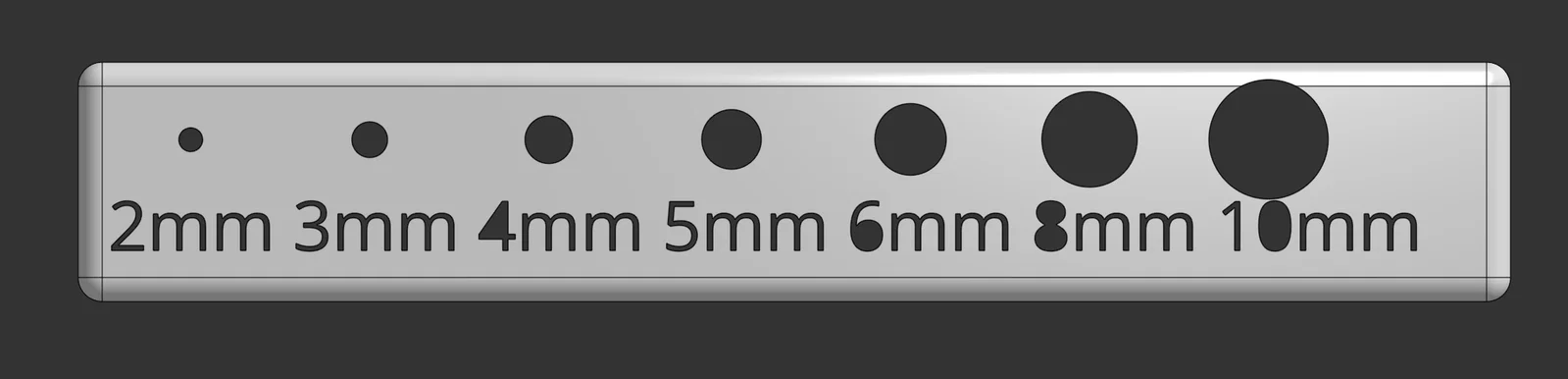 Thước đo kích thước mũi khoan tiện lợi (Drill Size Gauge) tự in 3D - Image 1