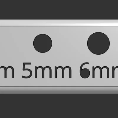 Thước đo kích thước mũi khoan tiện lợi (Drill Size Gauge) tự in 3D