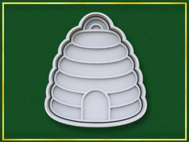 Beehive Cookie Cutter STL – Bộ khuôn cắt bánh in 3D dễ dàng - Image 1