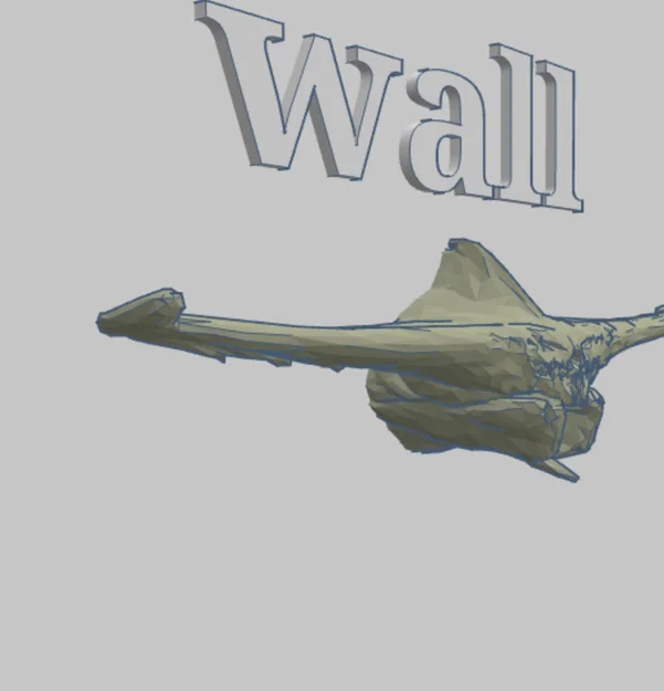 Mô hình treo tường Ghost Leviathan (Subnautica) phong cách Low Poly - Image 2