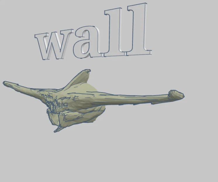 Mô hình treo tường Ghost Leviathan (Subnautica) phong cách Low Poly - Image 3