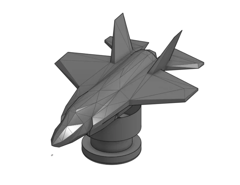 Mô hình Jibbitz 3D máy bay tiêm kích F-35 cho dép Crocs độc đáo - Image 1